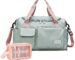 BEULPTN Small Gym Bag for Women, Travel Duffel Bag Carry On Weekender Bag with Shoe Compartment, 05#Green, Gym Bag & Toiletry Bag