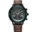 Titan Light Leathers Quartz Multifunction Teal Green Dial Brown Leather Strap Watch for Men - NT90171NL01