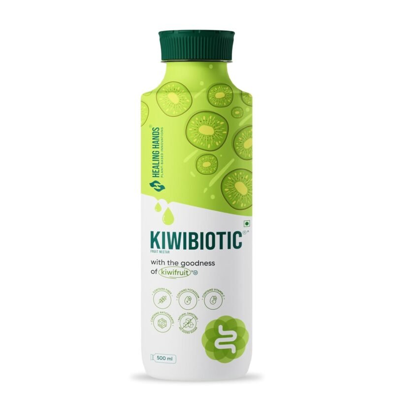 Healing Hands KiwiBiotic Prebiotic Juice for Healthy Gut and Immunity - 500 ml with Kiwifruit Nutrients, Insoluble & Soluble Prebiotic Fibers, Supports Digestion & Gut Health