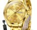 OLEVS Watch for Man Analog Quartz Original Luxury Diamond Watches 3ATM Waterproof Luminous Calendar Branded Chain Wrist Watches for Men