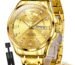 OLEVS Watch for Man Analog Quartz Original Luxury Diamond Watches 3ATM Waterproof Luminous Calendar Branded Chain Wrist Watches for Men