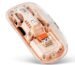 Acer Clearview Transparent Wireless Mouse with Triple-Mode Connectivity, Silent Click Tech, Metal Scroll Wheel,1600 DPI Optical Sensor, USB-C Charging, Compatible Windows, MacOS, iOS, Android-Peach