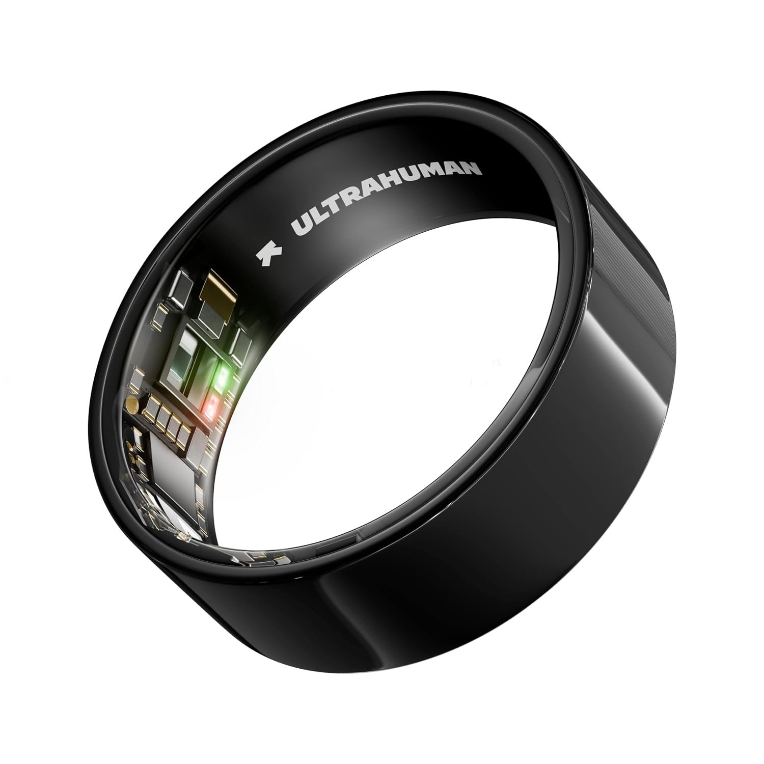 ULTRAHUMAN Ring AIR - Aster Black - Size 9 - Smart Ring | No App Subscription Fee | Size First with Sizing Kit | Sleep, Activity & Heart Rate Tracking | Fitness Ring for Men & Women