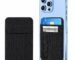 HARRIZON Wallet for Pixel 10 Series, Magnetic Card Holder with Strong Magnetic Attachment, Ultra-Slim 4mm Premium Leather Wallet, Minimalist Card Case Compatible with Android Magnetic Cases, Black