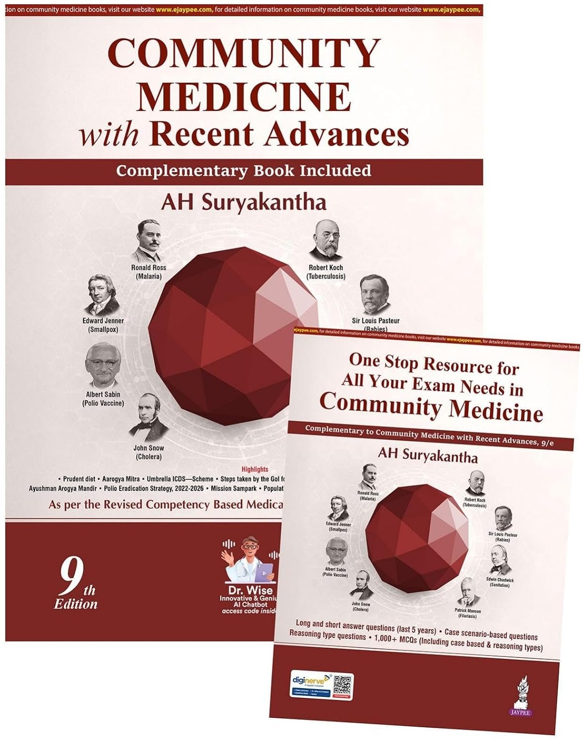 Community Medicine with Recent Advances, 9/E for MBBS Third Year Students | PSM | As per CBME (NMC) Curriculum | with Complementary One Stop Resource Book for All Your Exam Needs & 1000+ MCQs