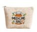 Canvas Medicine Bag for Travel & Home | Portable Medicine Storage Pouch with Zipper | First Aid Organizer Bag | Lightweight & Reusable [ 1-PCS ]