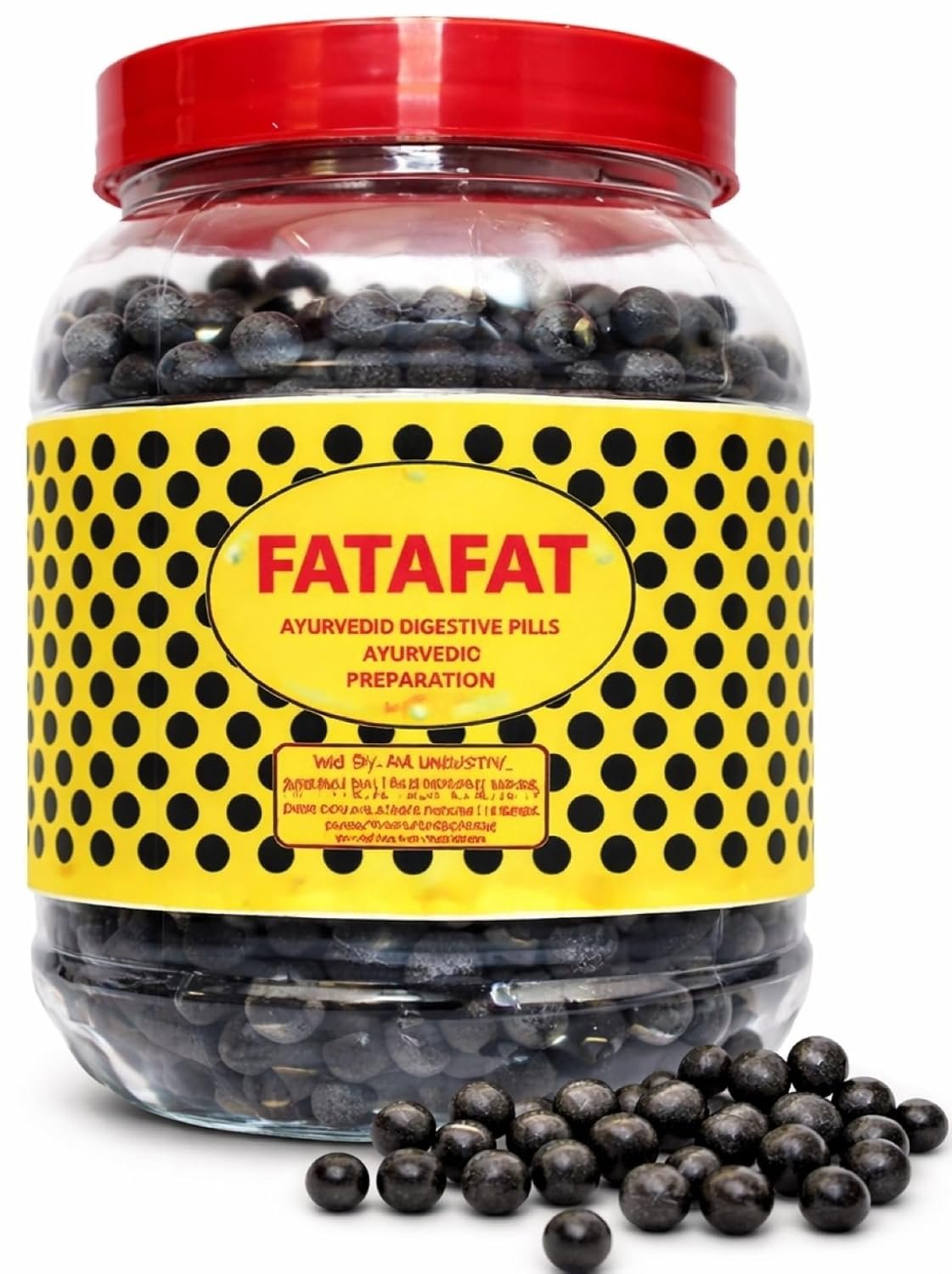 FATAFAT Ayurvedic Digestive Pills, Original Hyderabadi Goli, 700 Gram, 1200 Count