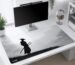 Silent Ronin XXL Gaming Deskmat 900x450mm – Minimalist Samurai Mouse Pad