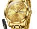 OLEVS Watch for Man Analog Quartz Original Luxury Diamond Watches 3ATM Waterproof Luminous Calendar Branded Chain Wrist Watches for Men