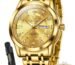 OLEVS Watch for Man Analog Quartz Original Luxury Diamond Watches 3ATM Waterproof Luminous Calendar Branded Chain Wrist Watches for Men