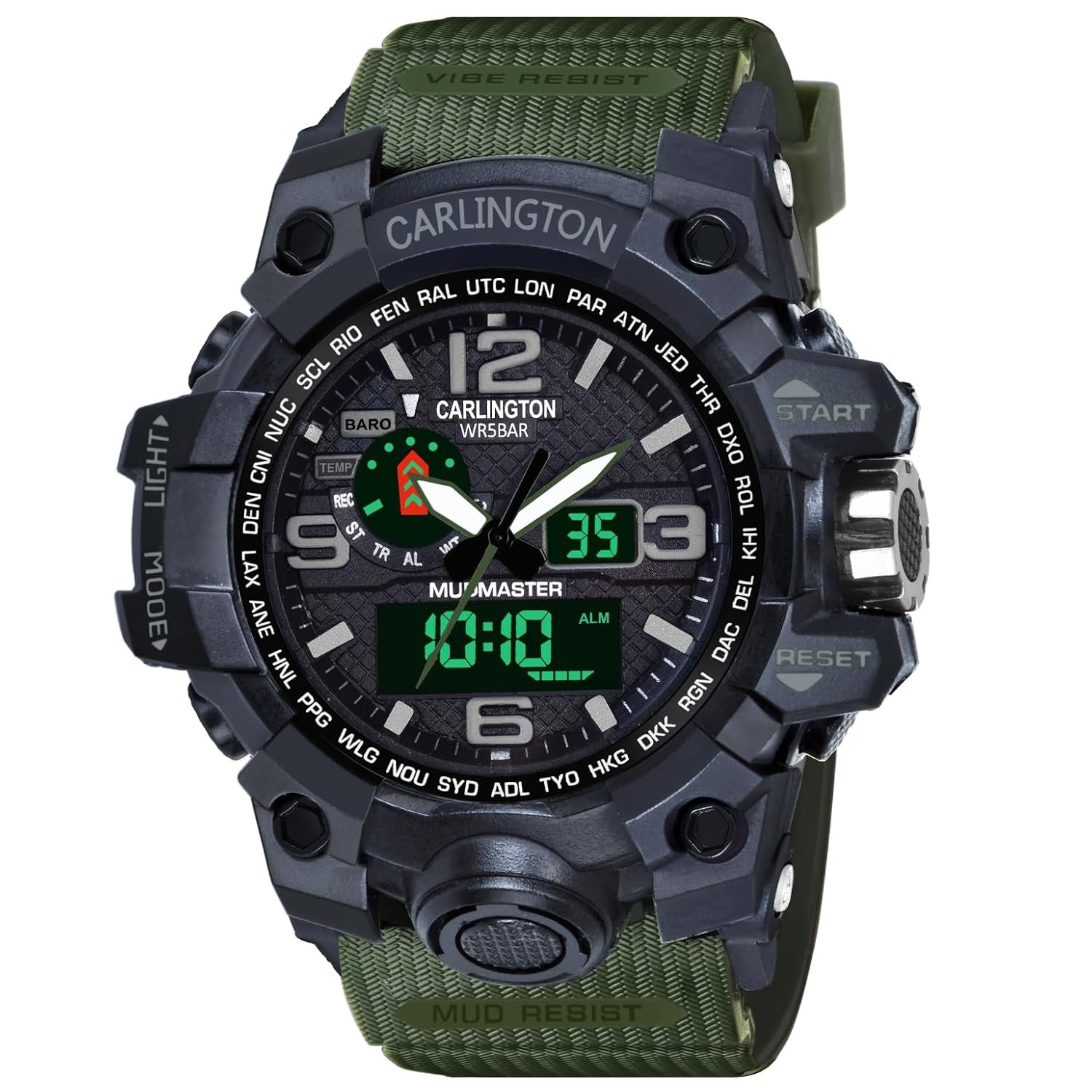 Carlington Resin Endurance Analog-Digital Sports Watch for Men and Boys-Ct 3344