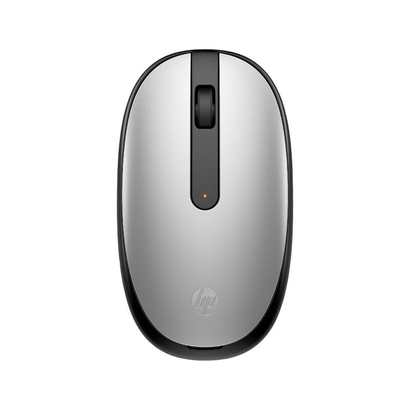 HP 240 Bluetooth Mouse/Ambidextrous; Compact Size; Portable Mouse/Red Optical Tracking/1600 dpi/3 Years Warranty/Pike Silver (43N04AA)