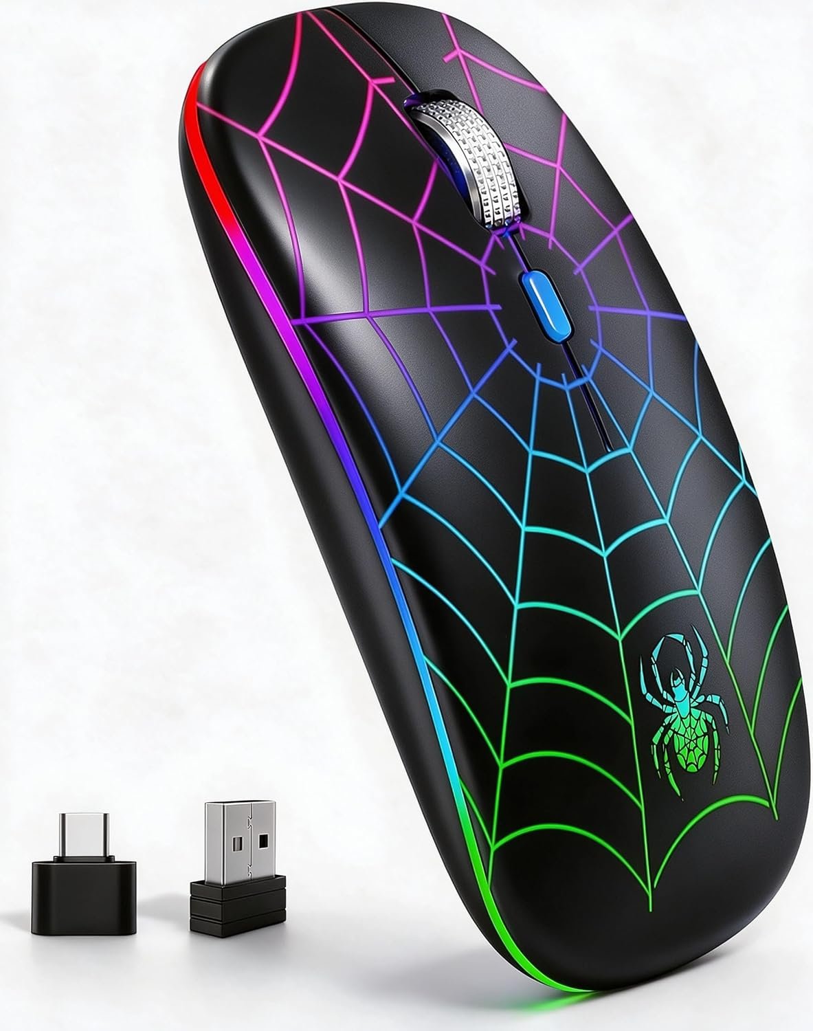 MMK for Wireless Mouse 2.4 GHz Silent Mouse-Spider Black