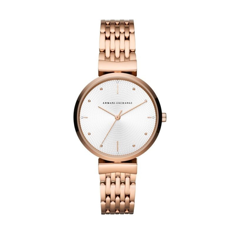 Armani Exchange Analog Silver Dial Women's Stainless Steel Watch-Ax5901