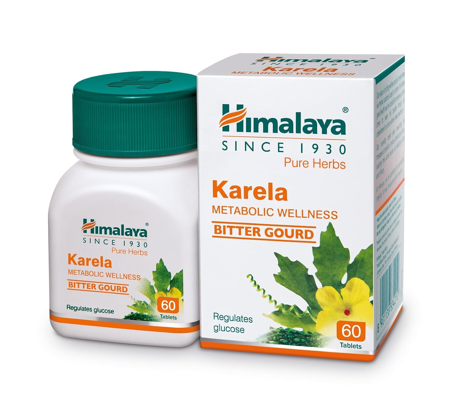Himalaya Himalaya Wellness Pure Herbs Karela Metabolic Wellness - 60 Tablets, White