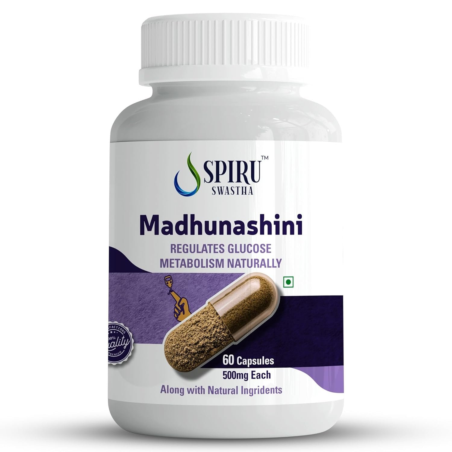 Madhunashini Capsules 500mg, 60 Veg Capsules