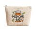 Canvas Medicine Bag for Travel & Home | Portable Medicine Storage Pouch with Zipper | First Aid Organizer Bag | Lightweight & Reusable [ 1-PCS ]