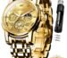 OLEVS Watch for Man Analog Quartz Chronograph Watch Luxury Skeleton 3ATM Waterproof Moon Phase Stainless Steel Original Mens Branded Watches