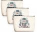 DRUDRAYA Canvas Medicine Pouch | Printed Medicine Storage Bag (Pack of 3)