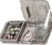 3 in 1 Pill Cutter Splitter & Crusher with Storage | Sharp Stainless Steel Blade for Tablets, Vitamins & Pills | Travel Size Medicine Organizer
