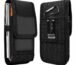 Phone Holster for Men – 6.8'' Nylon Belt Clip Pouch with Card Holder | Mobile Purse Holster Case for All Phones – Large Capacity, Durable & Lightweight (Black, XXL)