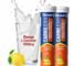 Fast&Up L Carnitine Tartrate 3000mg Effervescent Tablets | Triple Action L-Carnitine Supplement with Garcinia Cambogia & Potassium | Fat Burner for Weight Loss, Energy & Lean Body | Lemon Flavour, 10 Tabs (Pack of 2)
