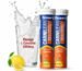 Fast&Up L Carnitine Tartrate 3000mg Effervescent Tablets | Triple Action L-Carnitine Supplement with Garcinia Cambogia & Potassium | Fat Burner for Weight Loss, Energy & Lean Body | Lemon Flavour, 10 Tabs (Pack of 2)