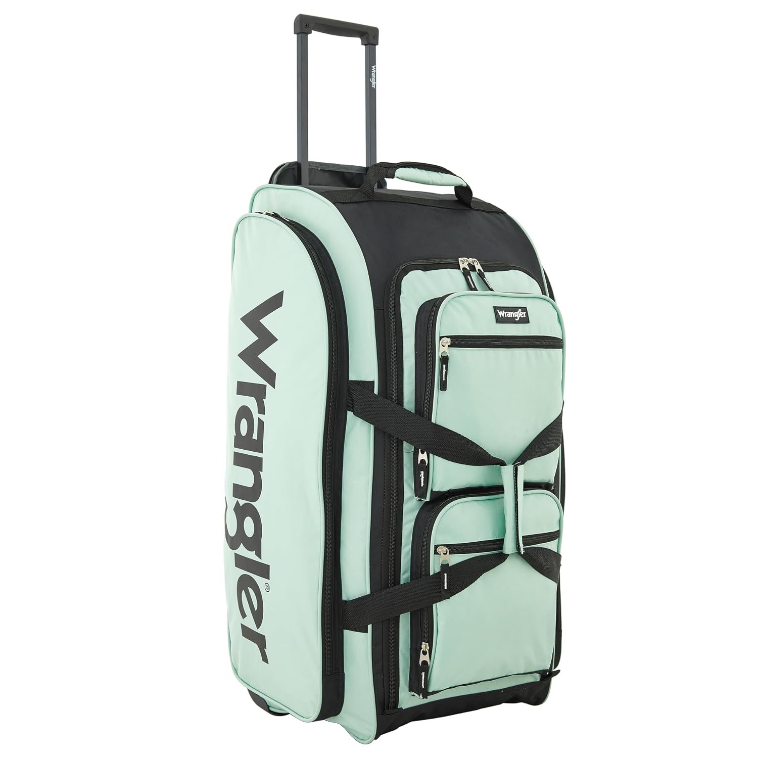 Wrangler Wesley Rolling Duffel Bag, Seaform, Large 30-Inch, Wesley Rolling Duffel Bag