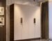 Mosaic 4-Door Wardrobe | Engineered Wood Wooden Almirah for Clothes | Dark Maple & Hazel Cambric | Bedroom Cupboard Storage Closet | 3 -Year Warranty | Free Installation