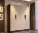 Mosaic 4-Door Wardrobe | Engineered Wood Wooden Almirah for Clothes | Dark Maple & Hazel Cambric | Bedroom Cupboard Storage Closet | 3 -Year Warranty | Free Installation