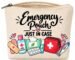 MEMAN Medicine Bag Canvas Pouch with Zipper, Travel Medical Organizer for Medicines, Tablets, First Aid & Toiletries, Multipurpose Utility Storage Pouch (Emergency Bag)