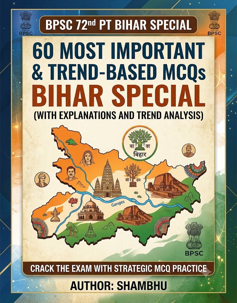 72 bpsc BPSC PT Master Guide 2026–27: 1000 Most Important MCQs + Bihar GK - Image 1