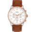 ORZU Analog Men's Watch Stainless Steel Case & Leather Band Sapphire Glass (MC5001)