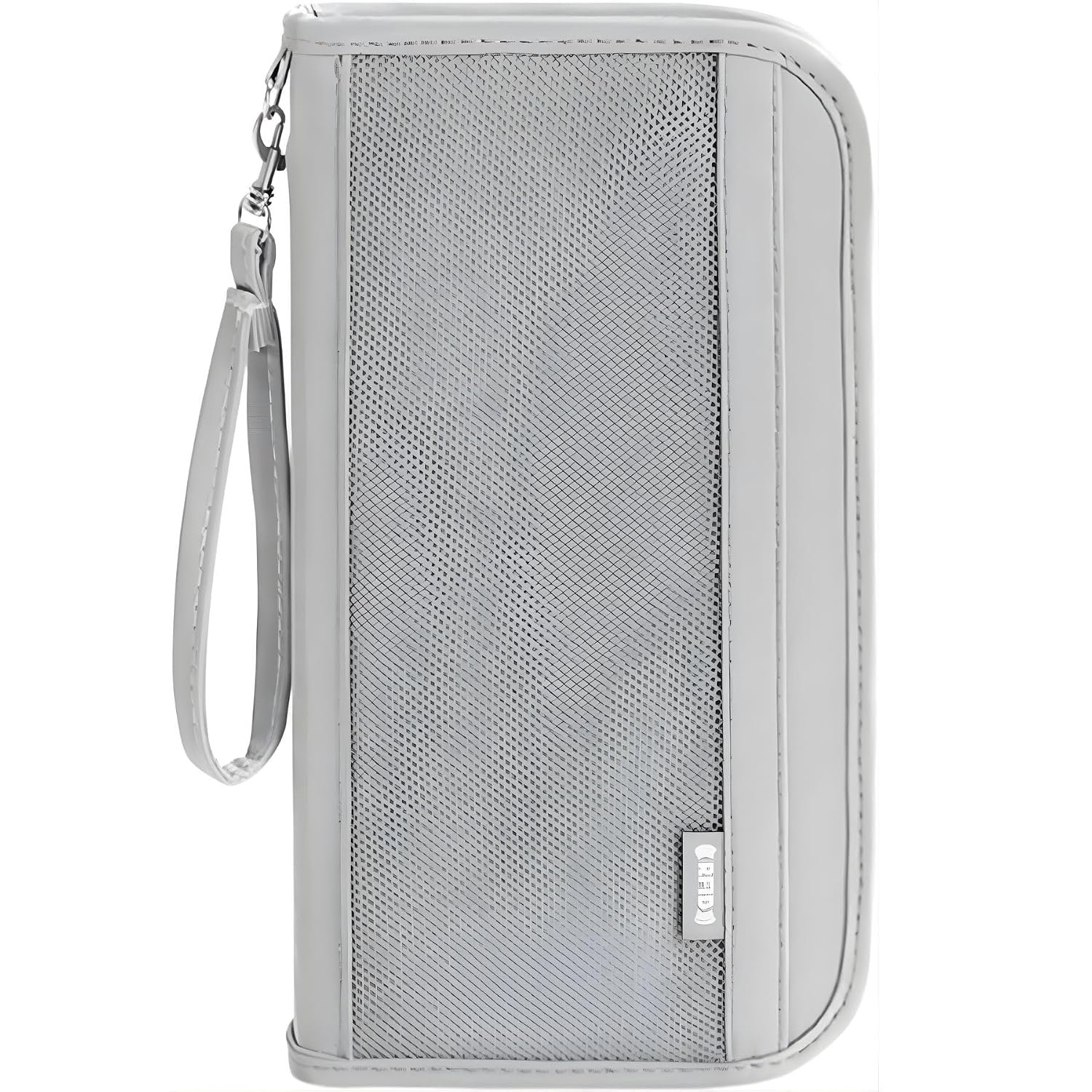 GOLD LEAF RFID Blocking Passport Wallet, Multi-Function Waterproof Travel Document Organizer, Family Card & Phone Holder for Men & Women. (Grey)