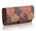 Women's Wallet Multicolor Wallets for Women Stylish Latest with Mobile Phone Space Card Slots Holder Printed Hand Clutch Daily Use Ladies Money Purse Big size Party Clutches Gift for Girls (Tan)