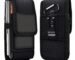 Phone Holster for Men – 6.8'' Nylon Belt Clip Pouch with Card Holder | Mobile Purse Holster Case for All Phones – Large Capacity, Durable & Lightweight (Black, XXL)