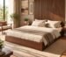 Jaguarr King Size Bed with Storage | Dark Walnut Finish | Modern Bedroom Furniture | Engineered Wood Construction | 3 Year Warranty