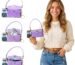 Phone Cover Case Crossbody Wallet Purse, I Phone 17 Cover with Card Slot Strap, Designer Case for I Phone 17, Chic I Phone 17 Pro Max Case for Women | Purple