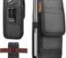 Suicune Cell Phone Holster, 1 Pcs Nylon Cell Phone Belt Clip Holster Carrying Pouch Card Holder, Mobile Phone Belt Pouch Fits for Samsung Galaxy S22 Ultra / S23 Plus/iPhone