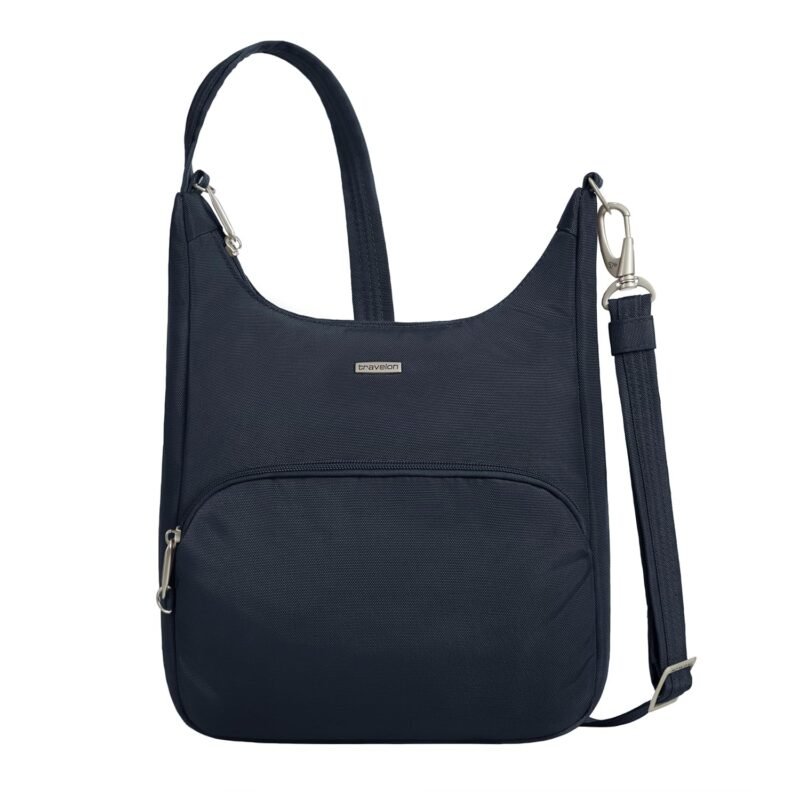 Travelon Anti-Theft Classic Essential Messenger Bag, Black, One Size